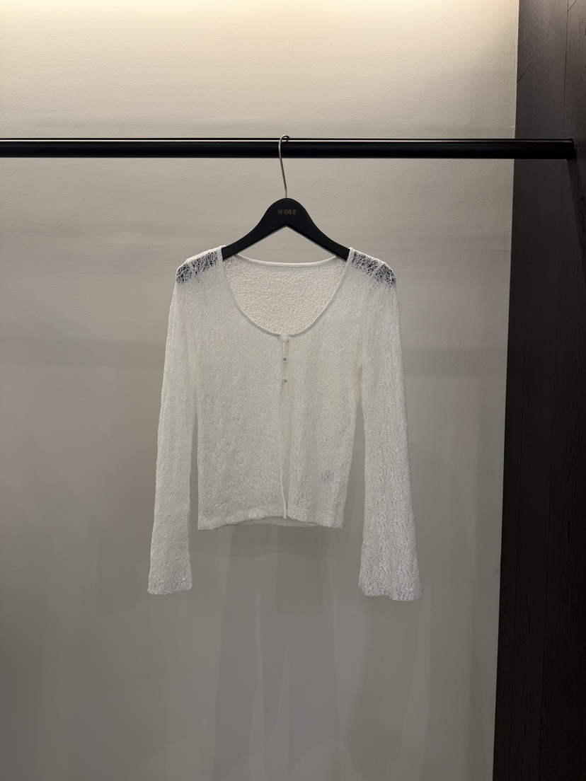 MURMUR韓國直郵女裝新款熱賣26春夏人氣職業26夏季針織衫開衫MURMUR針織衫圖色1