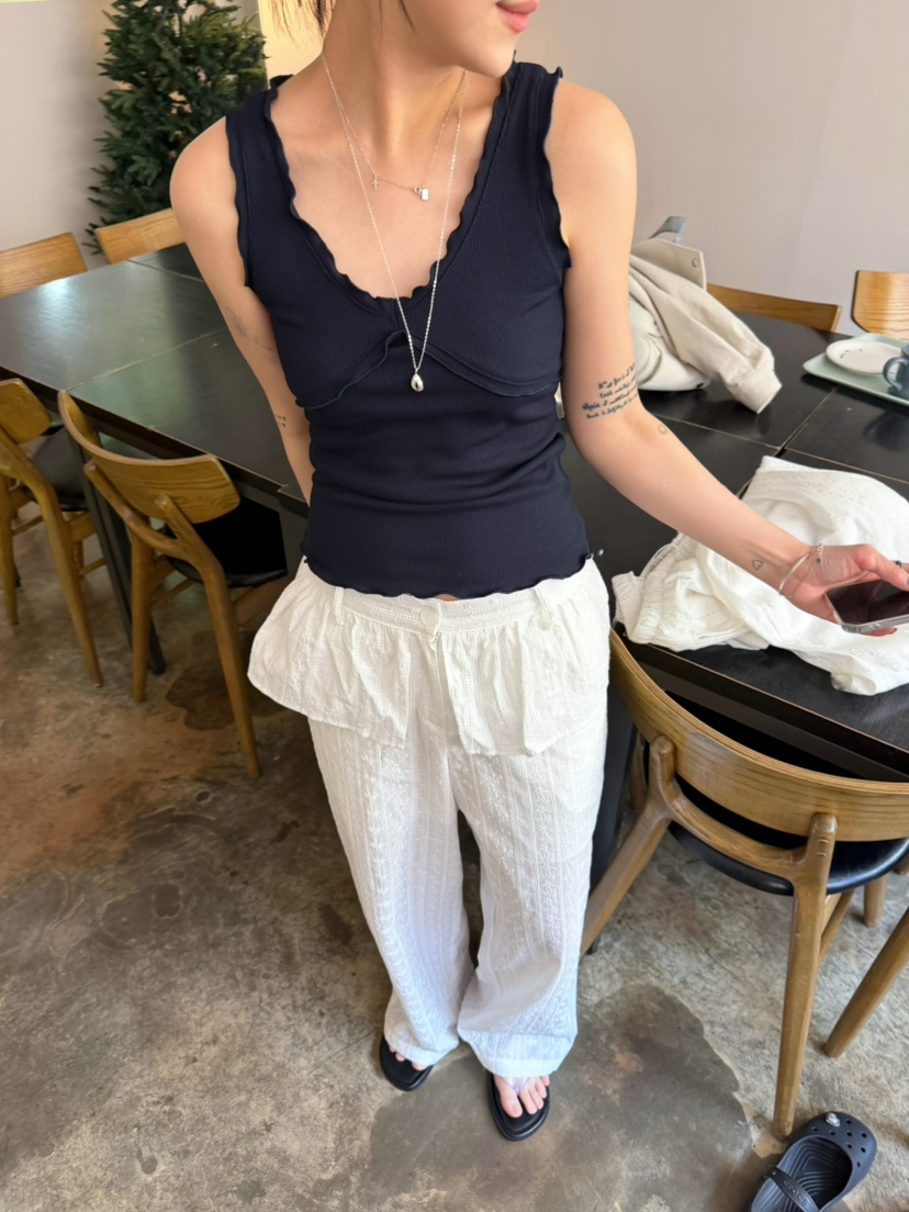 GLITTER韓國東大門直郵女裝新款26夏季26春夏時尚人氣休閑褲GLITTER休閑褲