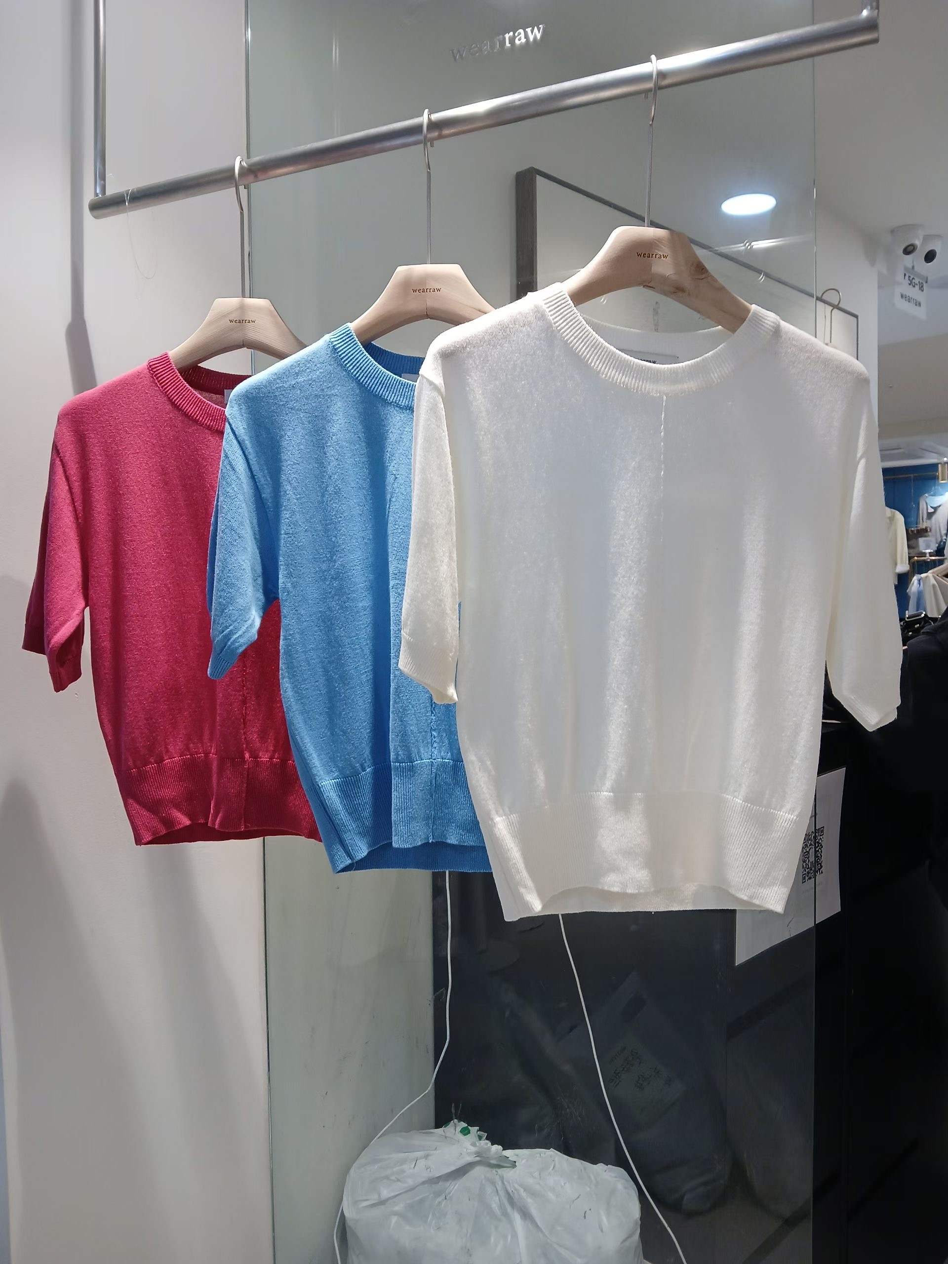 WEARRAW/WELL ROW東大門實拍韓國女裝新品休閑時尚針織衫WEARRAW/WELL ROW針織衫圖色1左一色