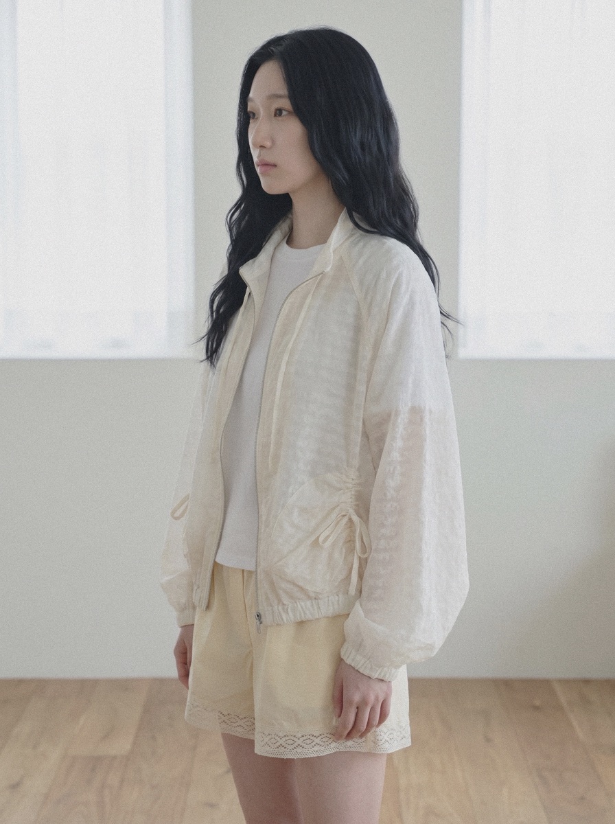 BEFORE SUNRISE韓國直郵實拍女裝新品職業26春夏夾克豹紋透視BEFORE SUNRISE夾克