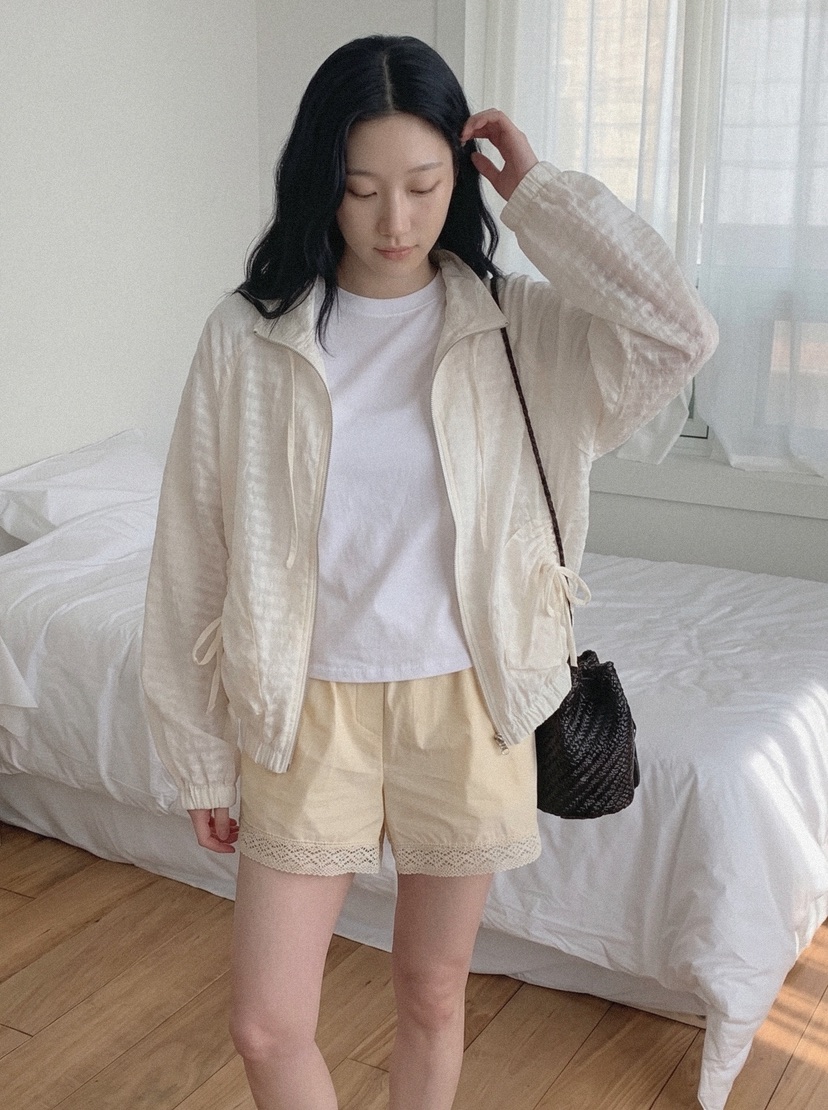 BEFORE SUNRISE韓國直郵實拍女裝新品職業26春夏夾克豹紋透視BEFORE SUNRISE夾克