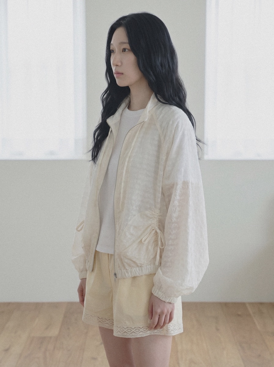 BEFORE SUNRISE韓國直郵實拍女裝新品職業26春夏夾克豹紋透視BEFORE SUNRISE夾克
