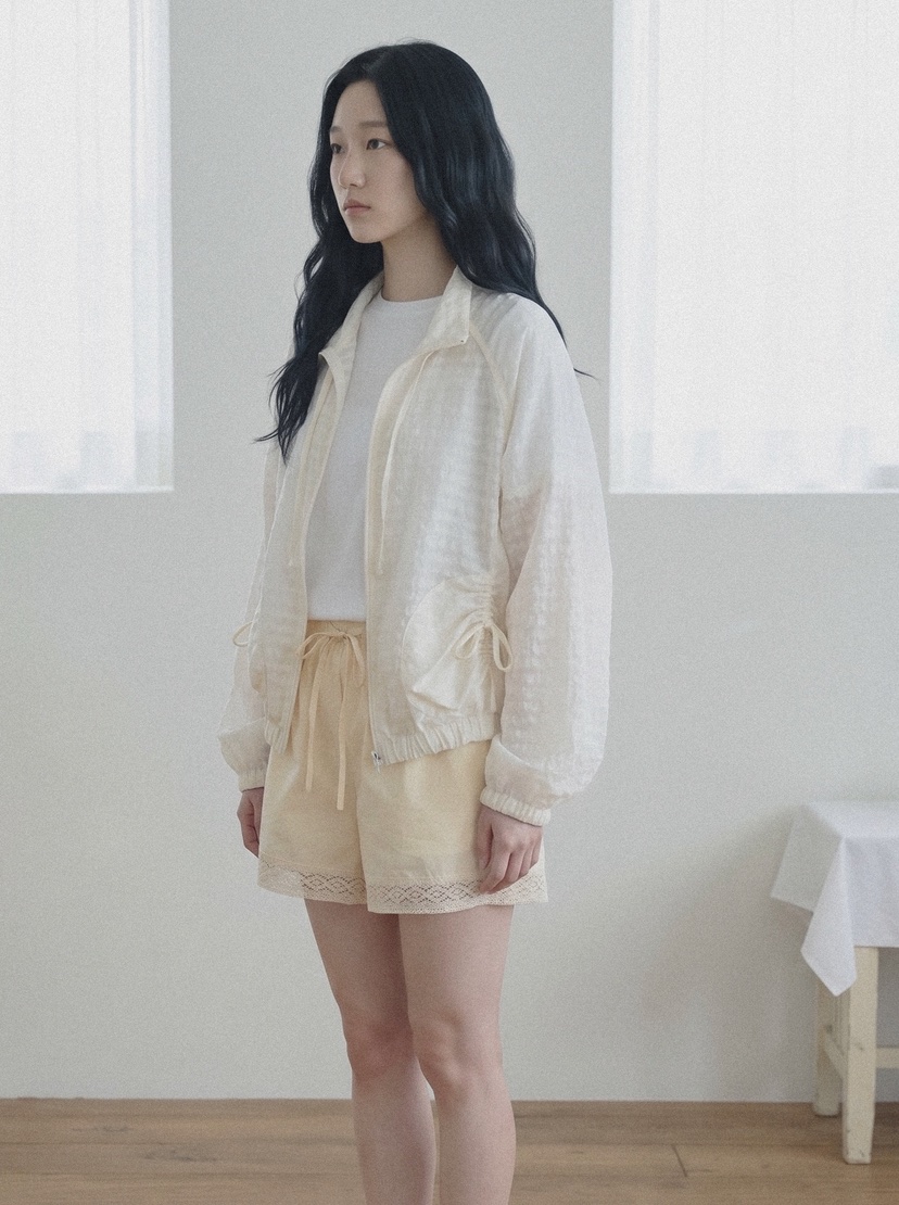 BEFORE SUNRISE韓國直郵實拍女裝新品職業26春夏夾克豹紋透視BEFORE SUNRISE夾克