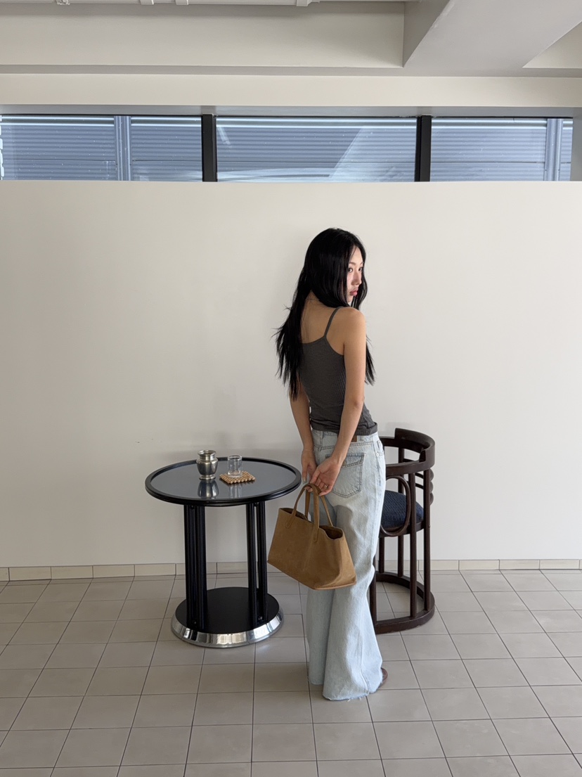 SUNDER MARKET韓國代購女士新品職業推薦26夏季牛仔褲口袋SUNDER MARKET牛仔褲