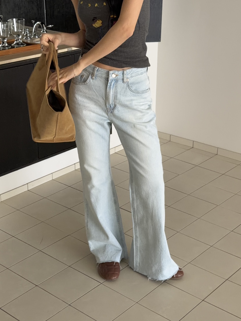 SUNDER MARKET韓國代購女士新品職業推薦26夏季牛仔褲口袋SUNDER MARKET牛仔褲