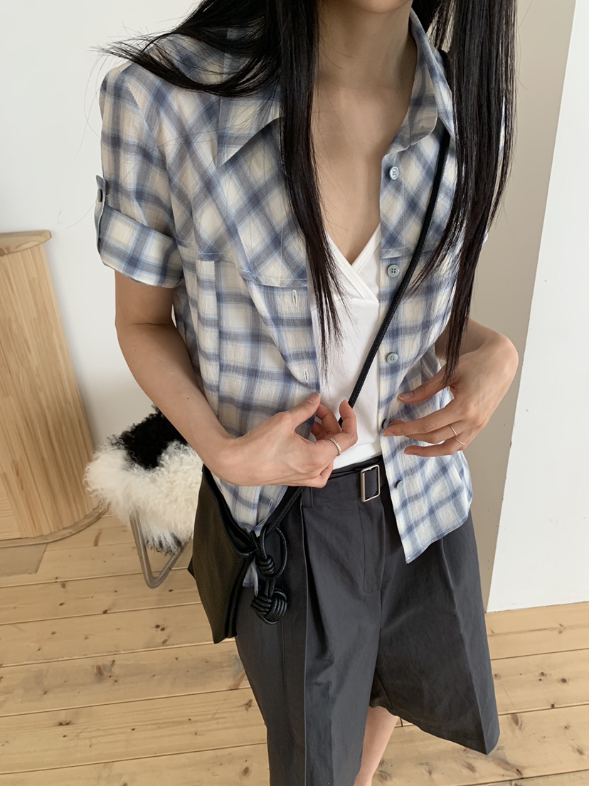 MURMUR韓國東大門直郵女裝新款推薦休閑熱賣時尚襯衫蕾絲衫MURMUR襯衫/蕾絲衫
