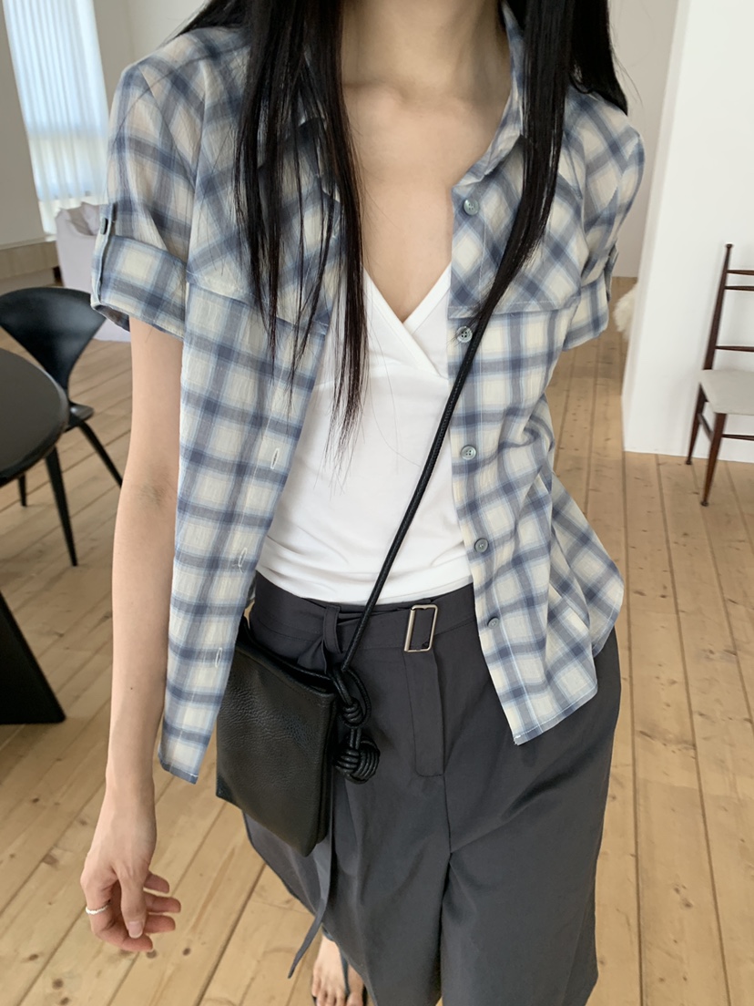 MURMUR韓國東大門直郵女裝新款推薦休閑熱賣時尚襯衫蕾絲衫MURMUR襯衫/蕾絲衫