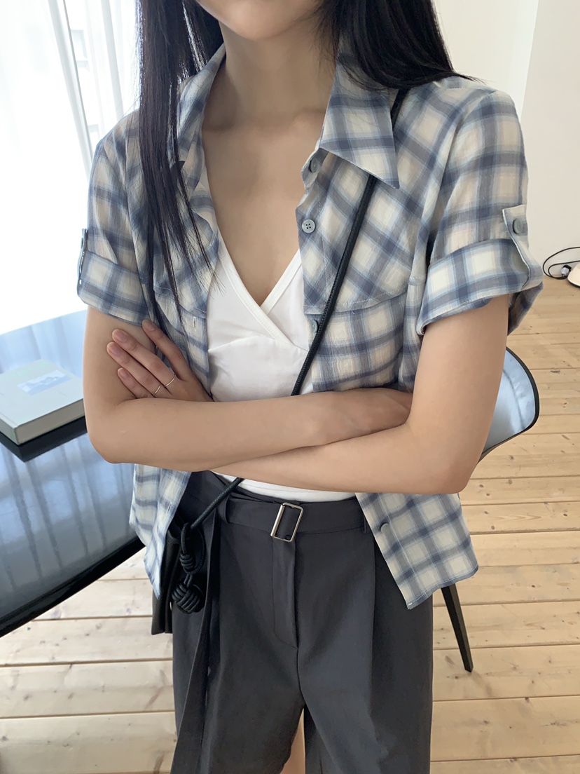 MURMUR韓國東大門直郵女裝新款推薦休閑熱賣時尚襯衫蕾絲衫MURMUR襯衫/蕾絲衫