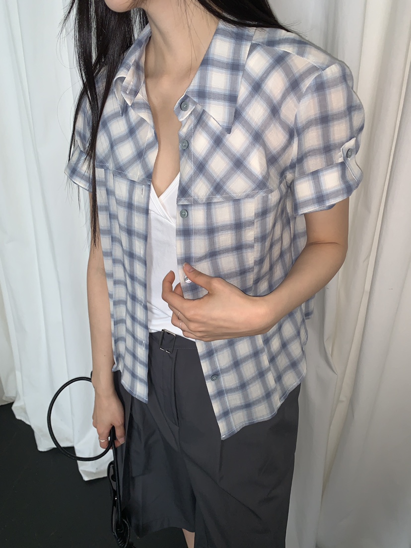MURMUR韓國東大門直郵女裝新款推薦休閑熱賣時尚襯衫蕾絲衫MURMUR襯衫/蕾絲衫