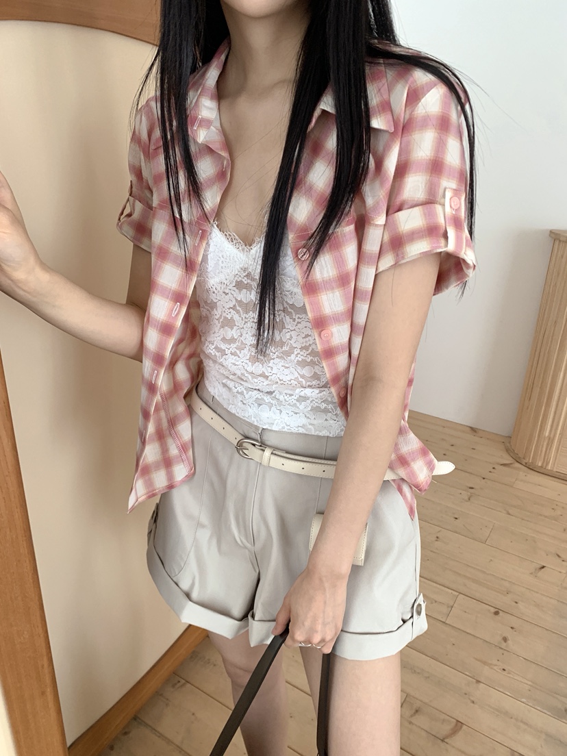 MURMUR韓國東大門直郵女裝新款推薦休閑熱賣時尚襯衫蕾絲衫MURMUR襯衫/蕾絲衫