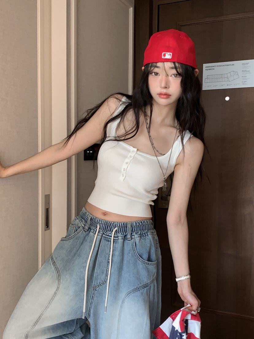 OURWAVE/OUR ROOM東大門實拍韓國女裝新款職業熱賣牛仔褲Our Wave/Our Room牛仔褲