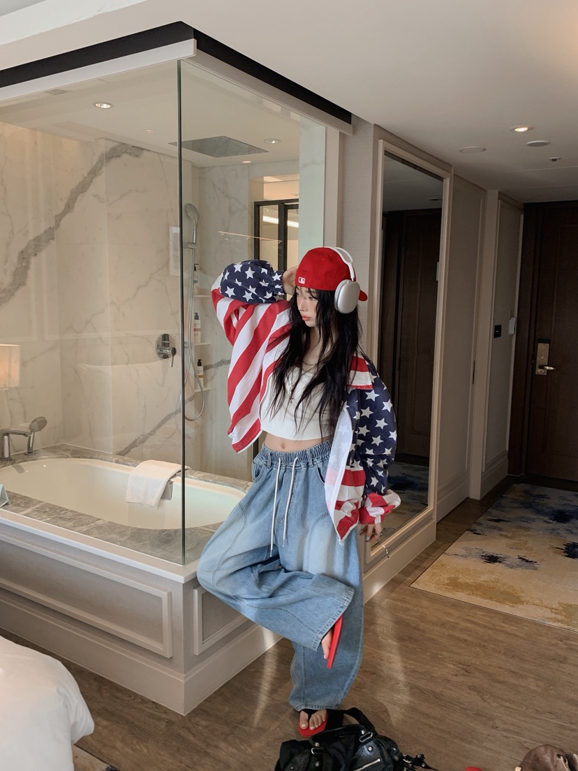 OURWAVE/OUR ROOM東大門實拍韓國女裝新款職業熱賣牛仔褲Our Wave/Our Room牛仔褲