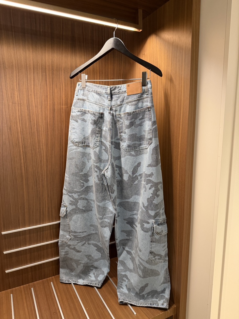 OURWAVE/OUR ROOM韓國直郵女裝新品職業26春夏牛仔褲迷彩Our Wave/Our Room牛仔褲