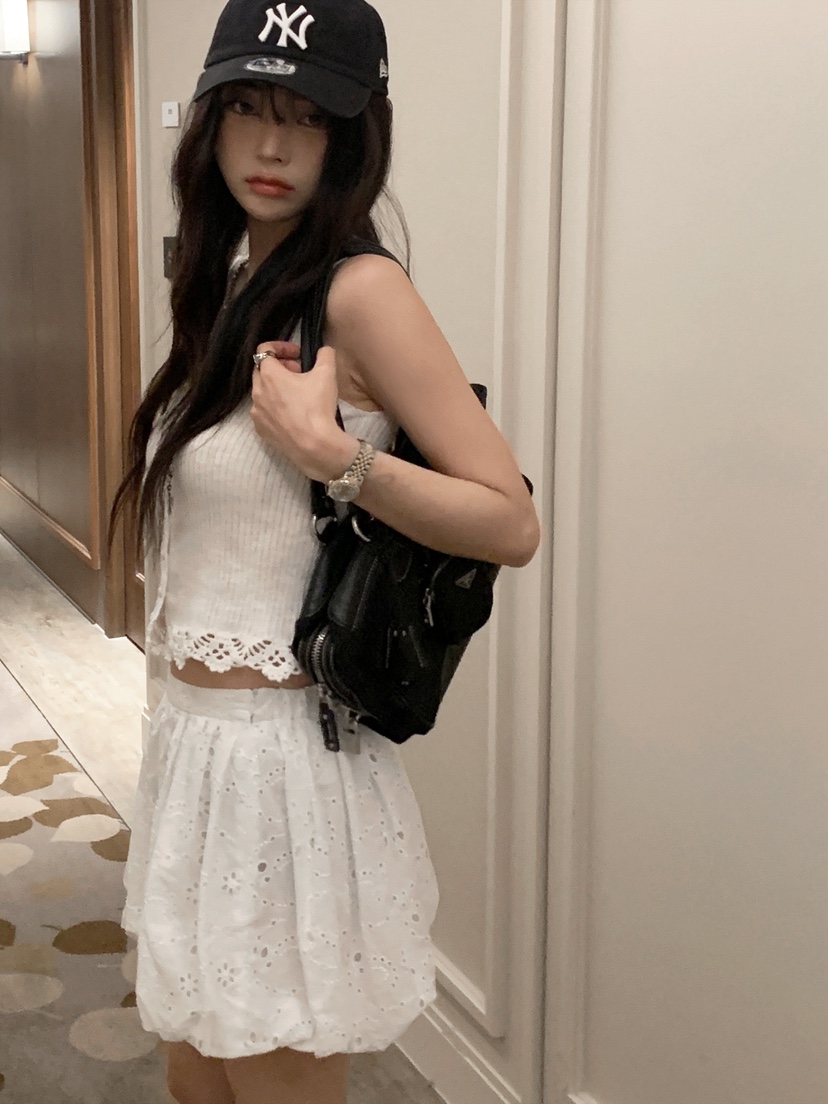 OURWAVE/OUR ROOM韓國東大門直郵女士新品職業短褲蕾絲燈籠Our Wave/Our Room短褲