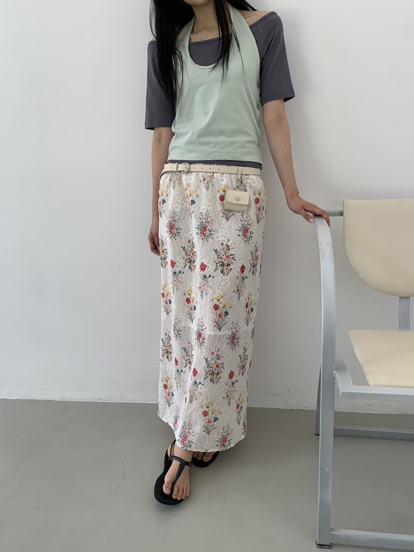 MURMUR韓國直郵實拍女裝新品熱賣職業人氣推薦26夏季長裙MURMUR長裙