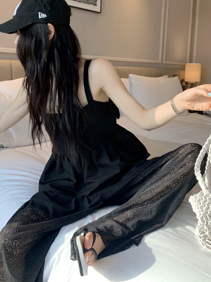 OURWAVE/OUR ROOM韓國直郵女士新款時尚吊帶背心尼龍絲帶Our Wave/Our Room吊帶/背心