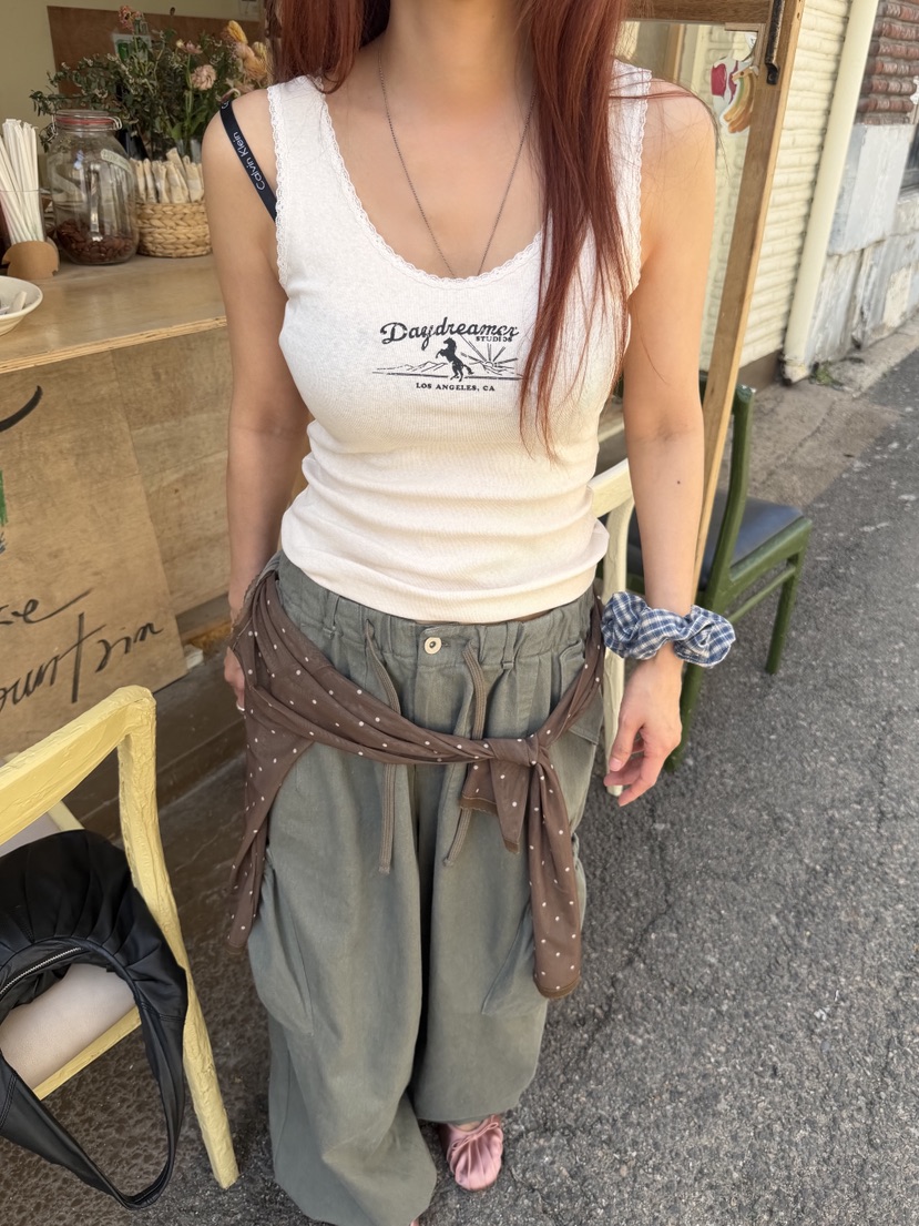 SUNDER MARKET韓國代購女裝新品時尚人氣熱賣26夏季吊帶背心SUNDER MARKET吊帶/背心