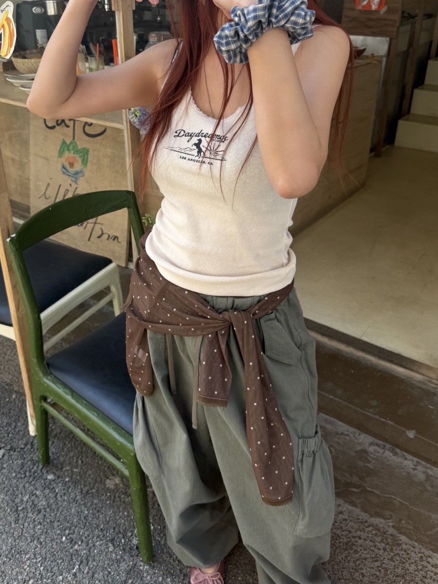 SUNDER MARKET韓國代購女裝新品時尚人氣熱賣26夏季吊帶背心SUNDER MARKET吊帶/背心