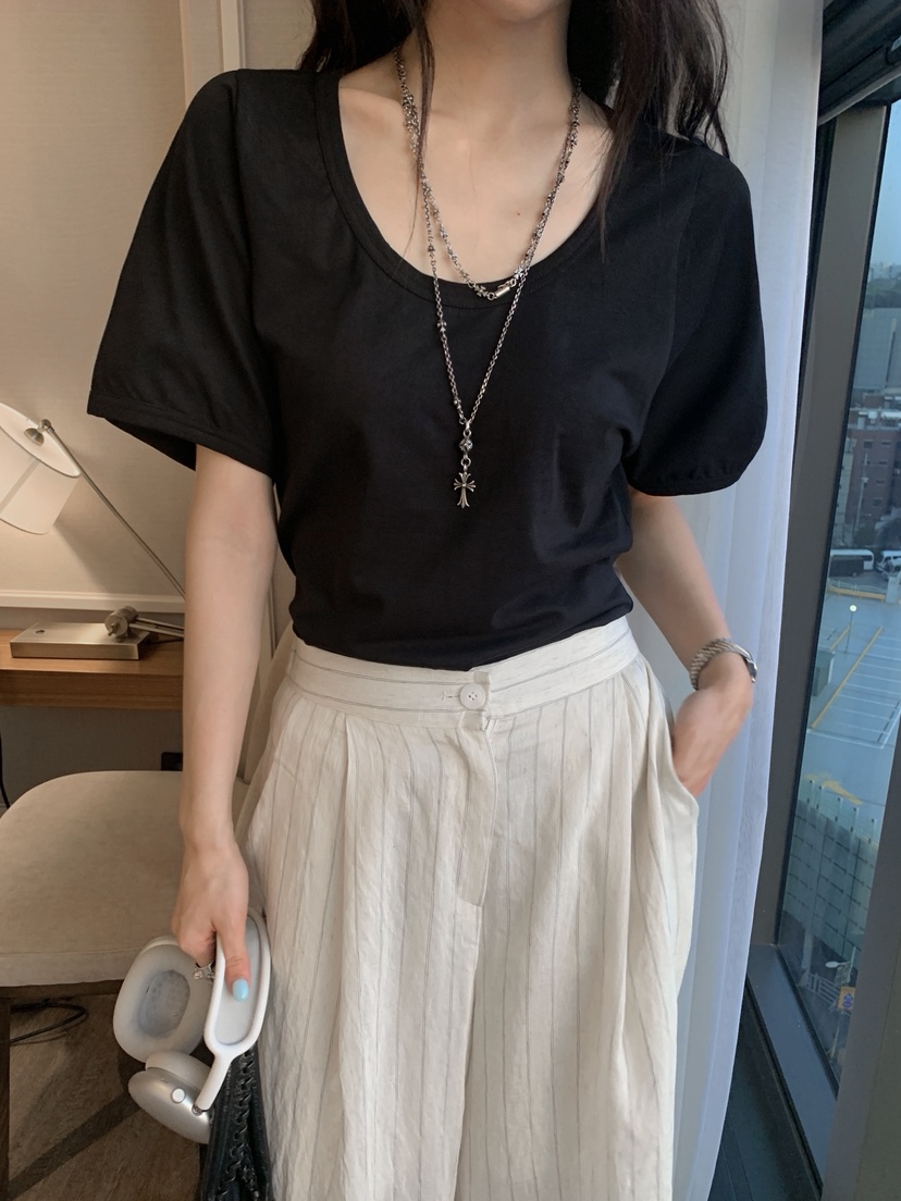 OURWAVE/OUR ROOM韓國直郵女裝新品熱賣休閑褲亞麻條紋Our Wave/Our Room休閑褲