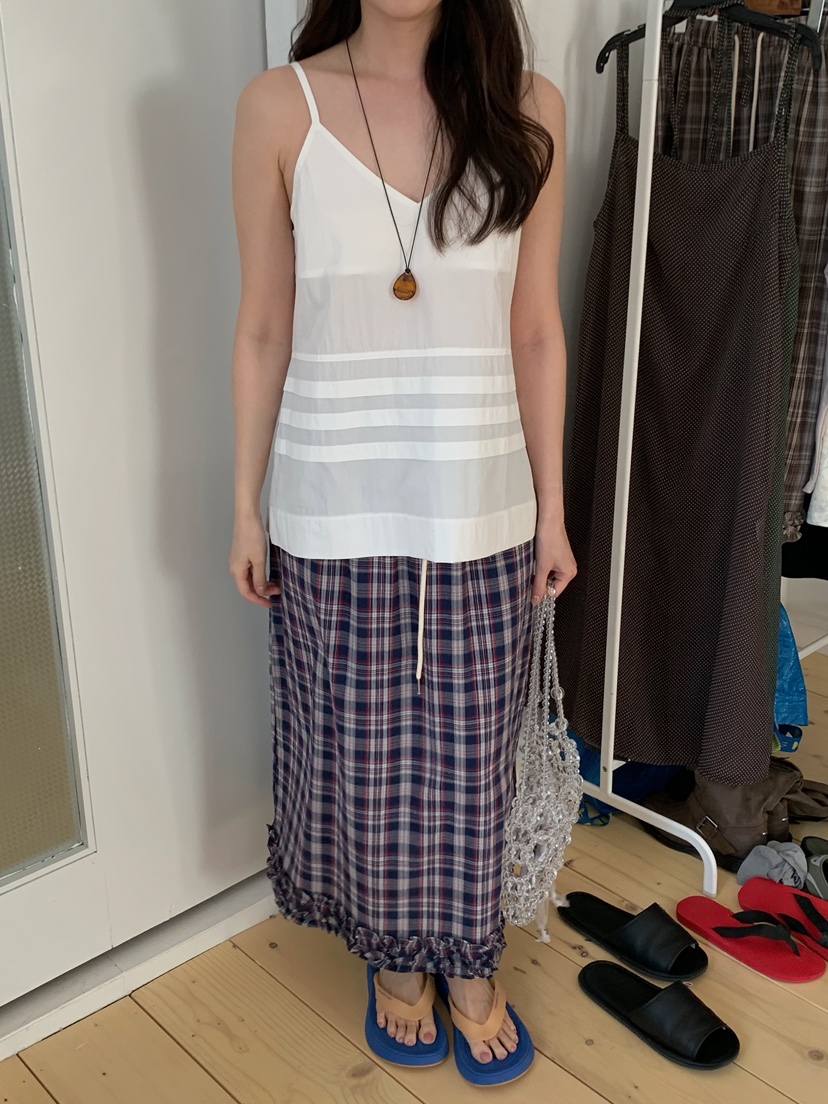 CAMEL-P韓國東大門直郵女士新品26夏季長裙Came_l 家長裙