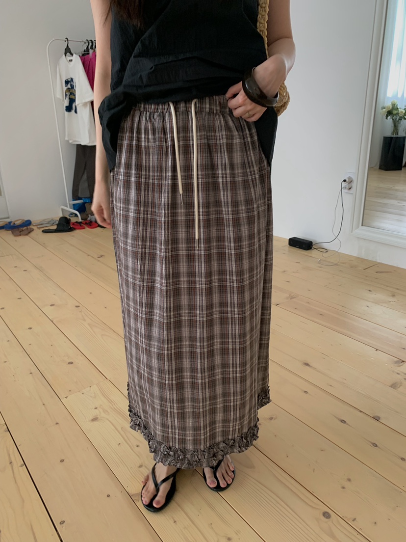 CAMEL-P韓國東大門直郵女士新品26夏季長裙Came_l 家長裙