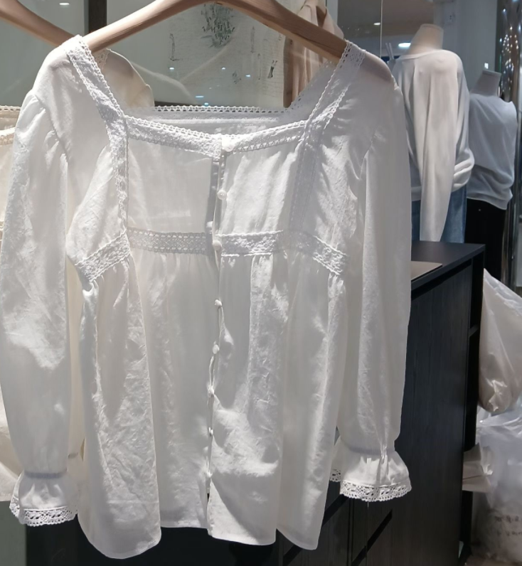 WEARRAW/WELL ROW韓國直郵女士新款熱賣襯衫蕾絲衫蕾絲WEARRAW/WELL ROW襯衫/蕾絲衫圖色2