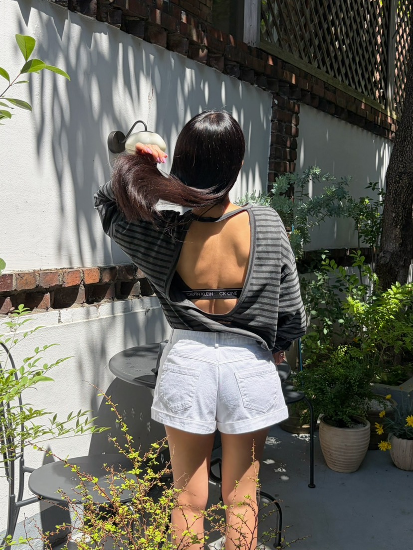 BYRING韓國代購女裝新品休閑熱賣職業26春夏人氣時尚長袖T恤BYRING長袖T恤