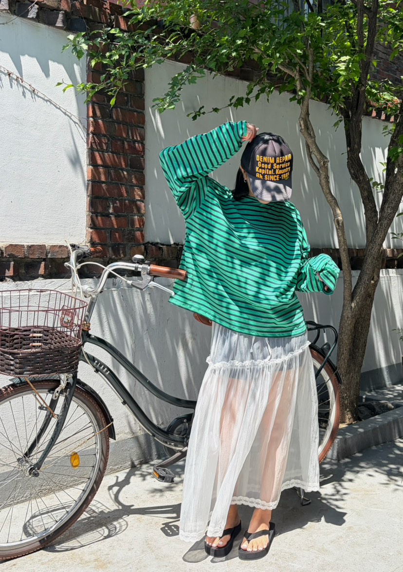 BYRING韓國代購女裝新品休閑熱賣職業26春夏人氣時尚長袖T恤BYRING長袖T恤圖色2