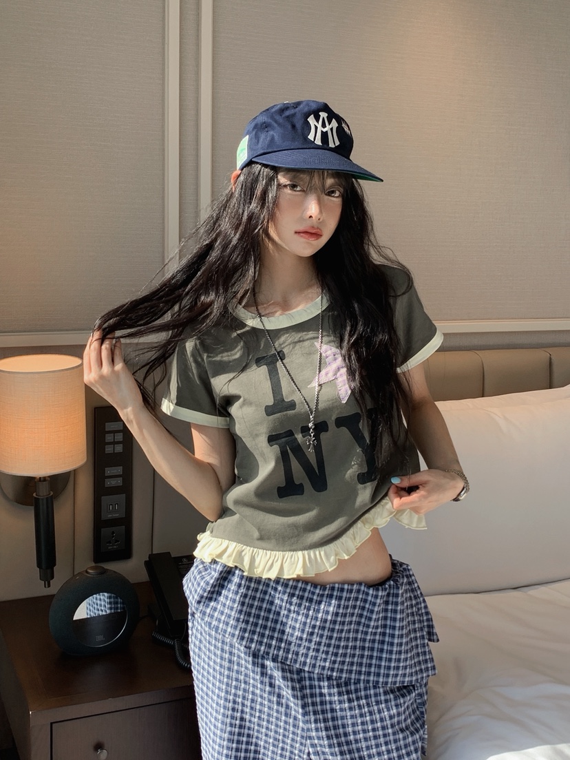 OURWAVE/OUR ROOM韓國直郵實拍女士新款職業推薦人氣T恤Our Wave/Our RoomT恤