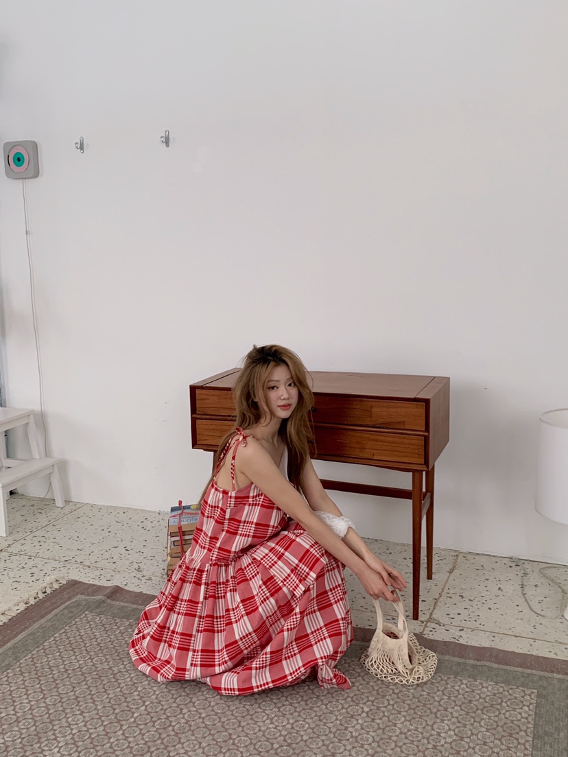 MAISONDEGLORY韓國東大門代購女士新品推薦人氣連衣裙格紋MAISON DE GLORY連衣裙
