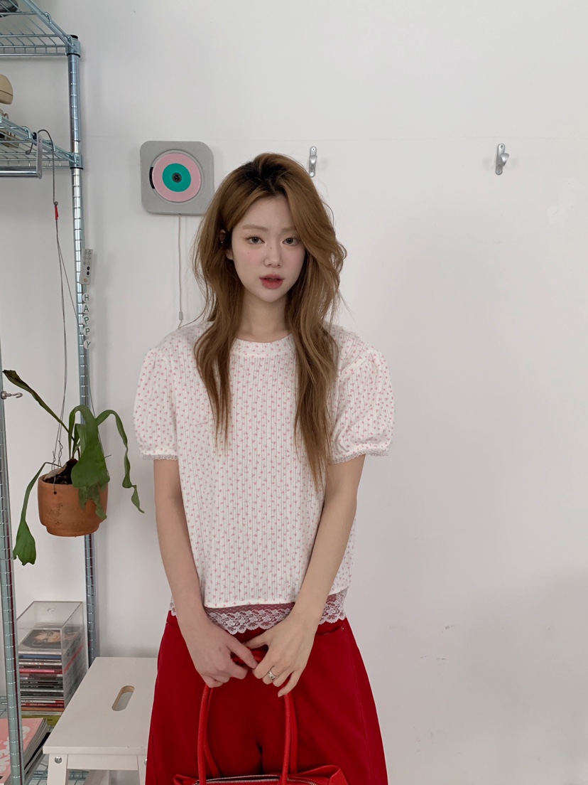 MAISONDEGLORY韓國直郵女裝新品時尚休閑推薦熱賣T恤泡泡袖MAISON DE GLORYT恤