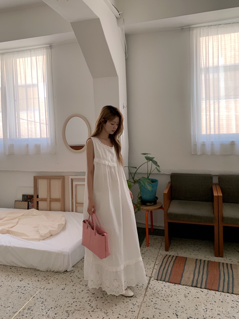 MAISONDEGLORY韓國直郵實拍女裝新款時尚休閑職業連衣裙鏤空MAISON DE GLORY連衣裙