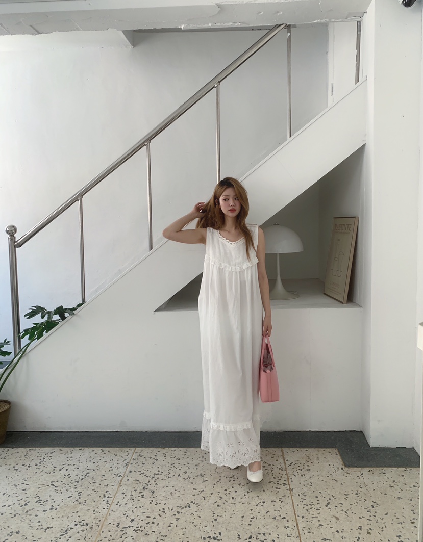 MAISONDEGLORY韓國直郵實拍女裝新款時尚休閑職業連衣裙鏤空MAISON DE GLORY連衣裙