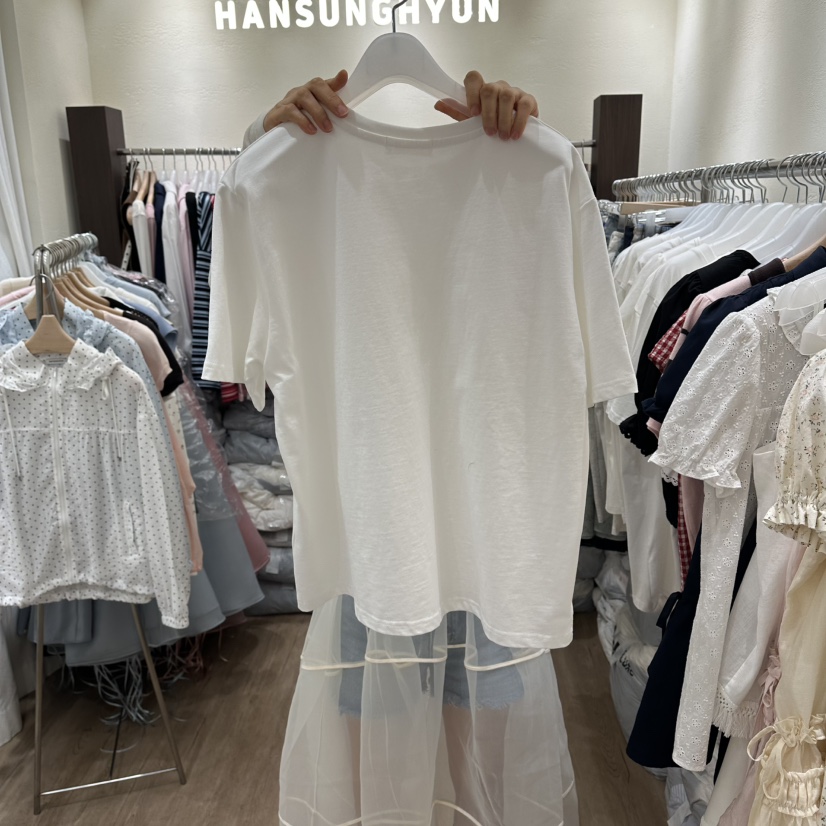 HANSUNGHYUN韓國直郵女士新品26春夏熱賣推薦人氣T恤純棉HANSUNGHYUNT恤