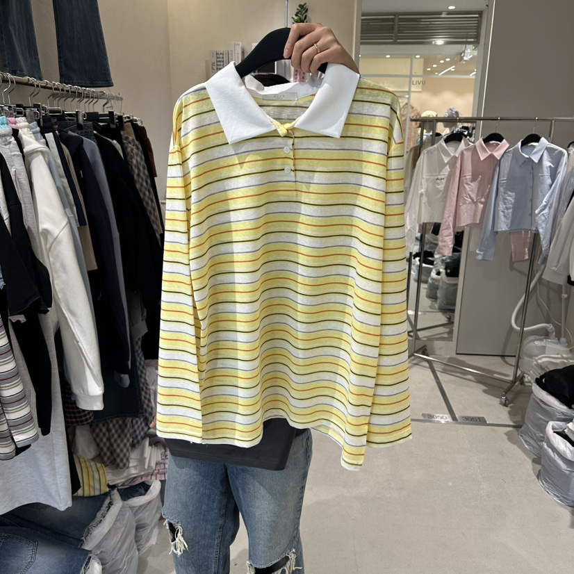 LIVU/MEMO CLASSIC韓國代購女士新款推薦休閑時尚長袖T恤LIVU/MEMO CLASSIC長袖T恤圖色1