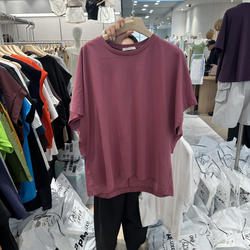 REVE-L韓國直郵實拍女士新品休閑26夏季推薦時尚職業T恤REVE-LT恤圖色2