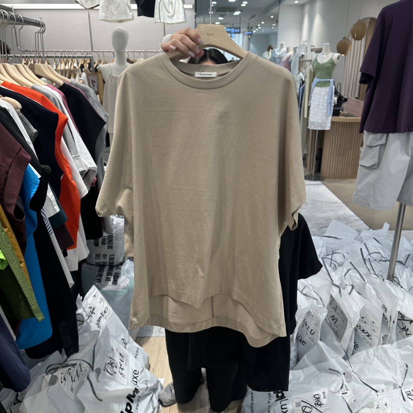 REVE-L韓國直郵實拍女士新品休閑26夏季推薦時尚職業T恤REVE-LT恤圖色3