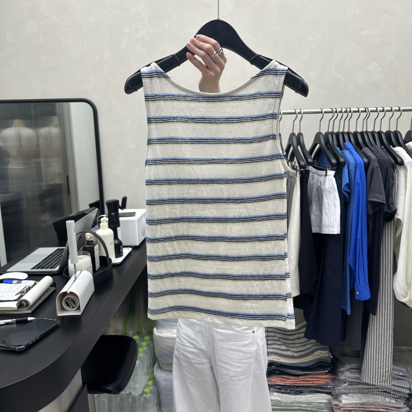 MARINER韓國代購女士新款休閑推薦人氣職業26夏季吊帶背心條紋MARINER吊帶/背心圖色1