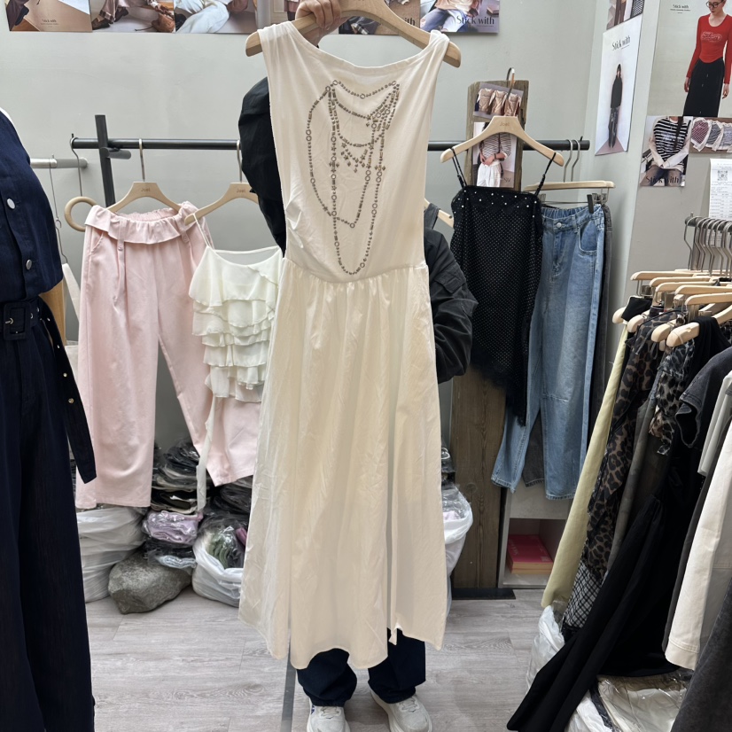 STICK WITH韓國東大門代購女士新品職業休閑26春夏連衣裙STICK WITH連衣裙圖色1