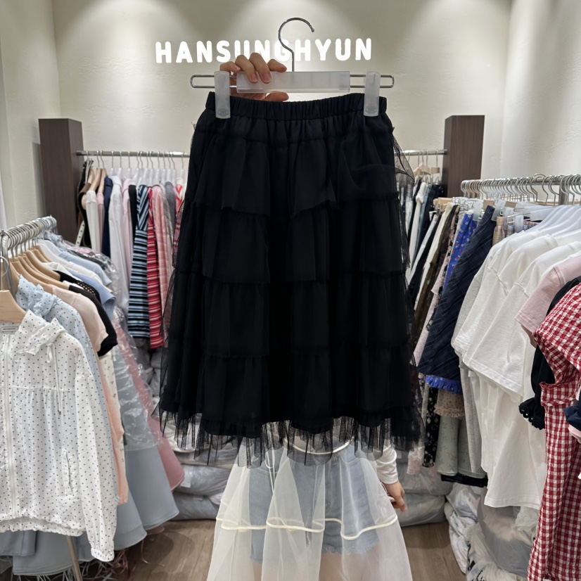 HANSUNGHYUN東大門實拍韓國女裝新品休閑熱賣半身裙中短裙HANSUNGHYUN半身裙/中短裙