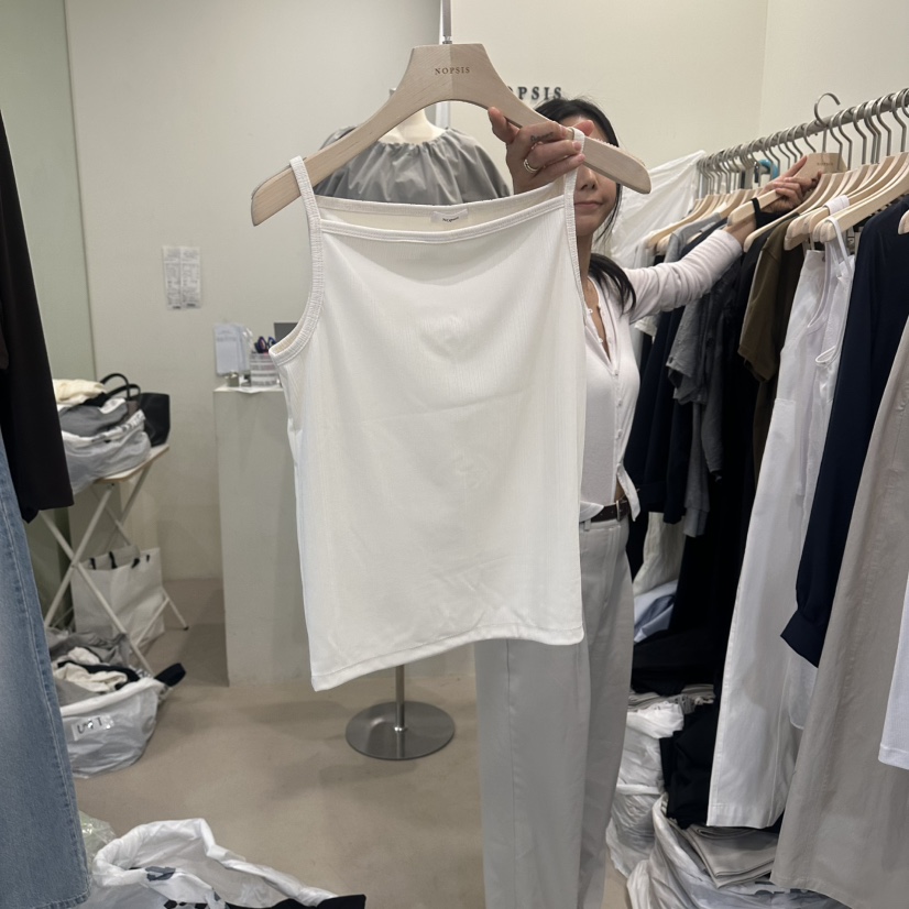 NOPSIS韓國直郵實拍女裝新款時尚推薦26春夏休閑吊帶背心NOPSIS吊帶/背心圖色1