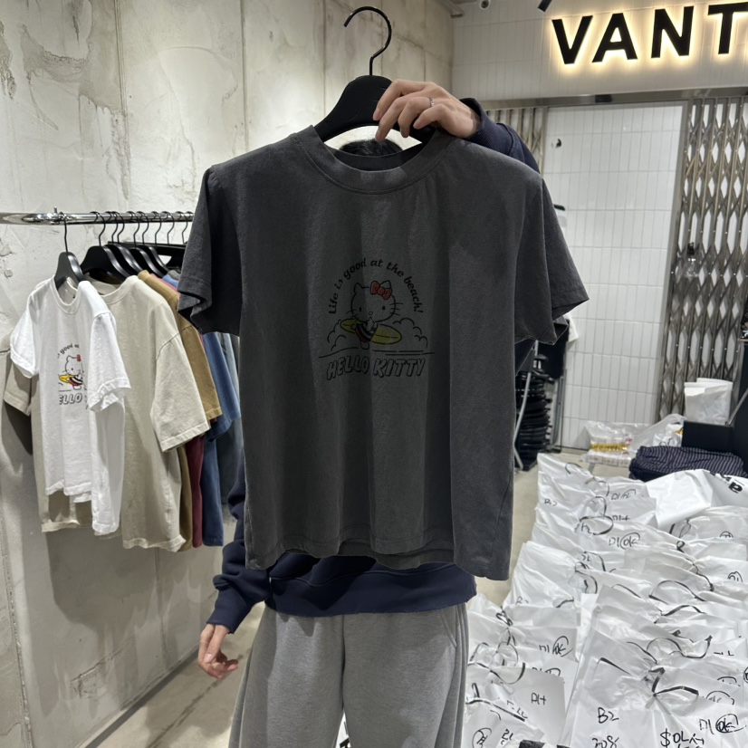 VANTA韓國直郵實拍女士新品26春夏26夏季熱賣人氣推薦T恤VANTAT恤圖色2