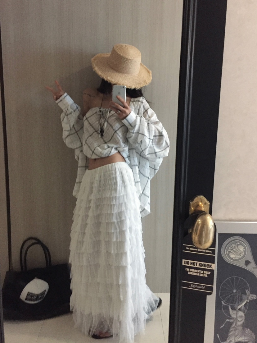 VIRKIN韓國直郵女裝新款人氣26春夏時尚熱賣吊帶背心格子VIRKIN吊帶/背心
