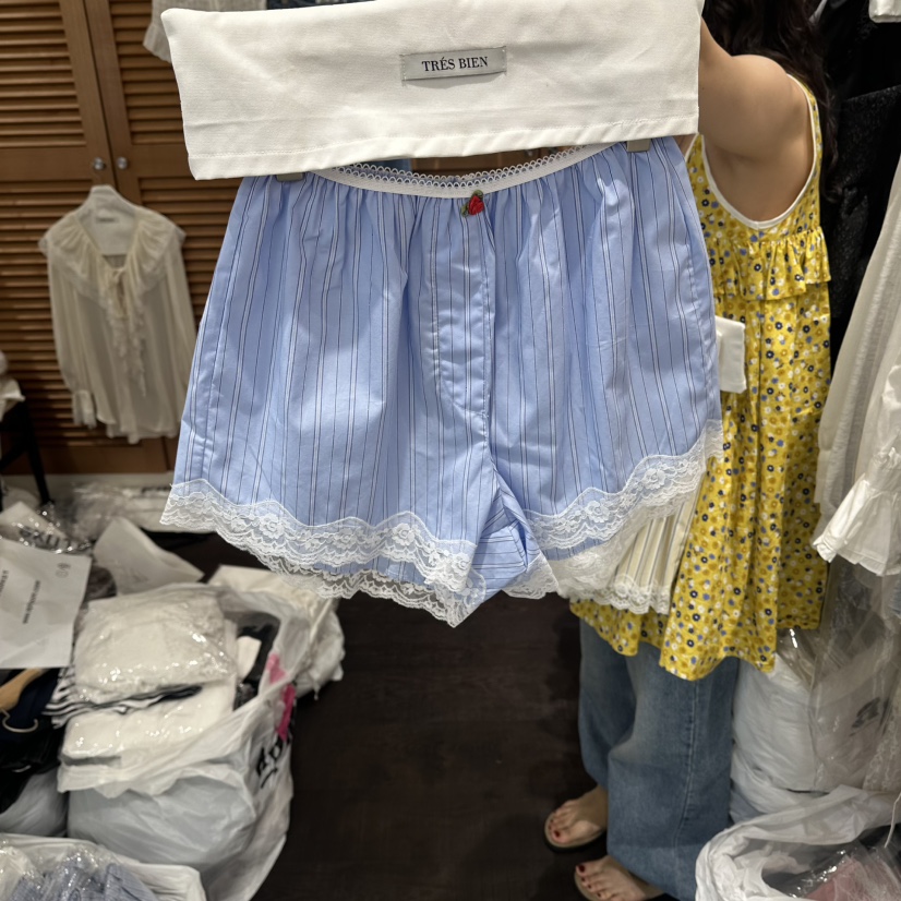TRES BIEN韓國東大門代購女士新品休閑職業26夏季26春夏短褲TRES BIEN短褲圖色3