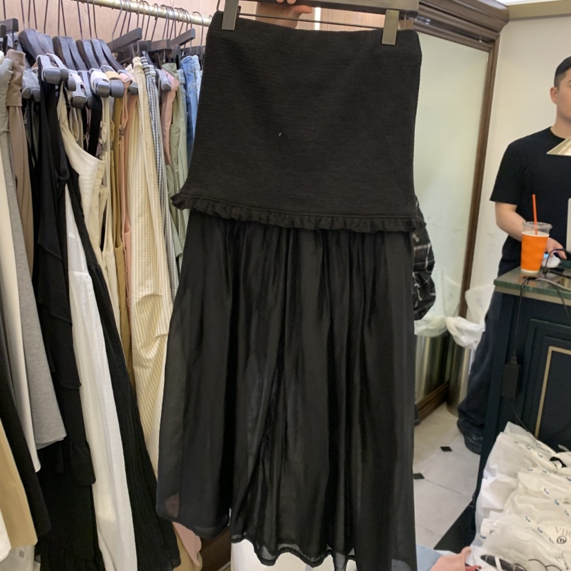 VIRKIN韓國東大門代購女裝新品26春夏半身裙中短裙針織裙VIRKIN半身裙/中短裙