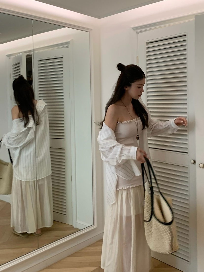 VIRKIN韓國東大門代購女裝新品26春夏半身裙中短裙針織裙VIRKIN半身裙/中短裙