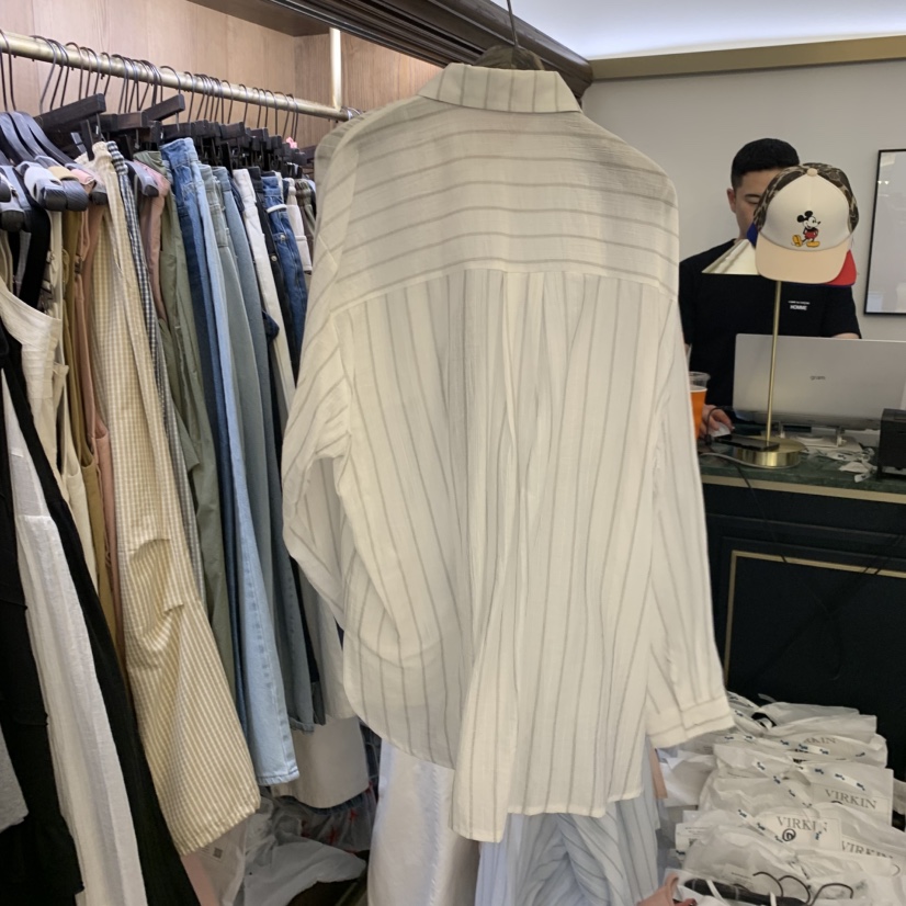 VIRKIN韓國直郵女裝新品時尚人氣26春夏休閑職業襯衫蕾絲衫VIRKIN襯衫/蕾絲衫