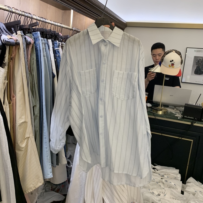 VIRKIN韓國直郵女裝新品時尚人氣26春夏休閑職業襯衫蕾絲衫VIRKIN襯衫/蕾絲衫圖色2