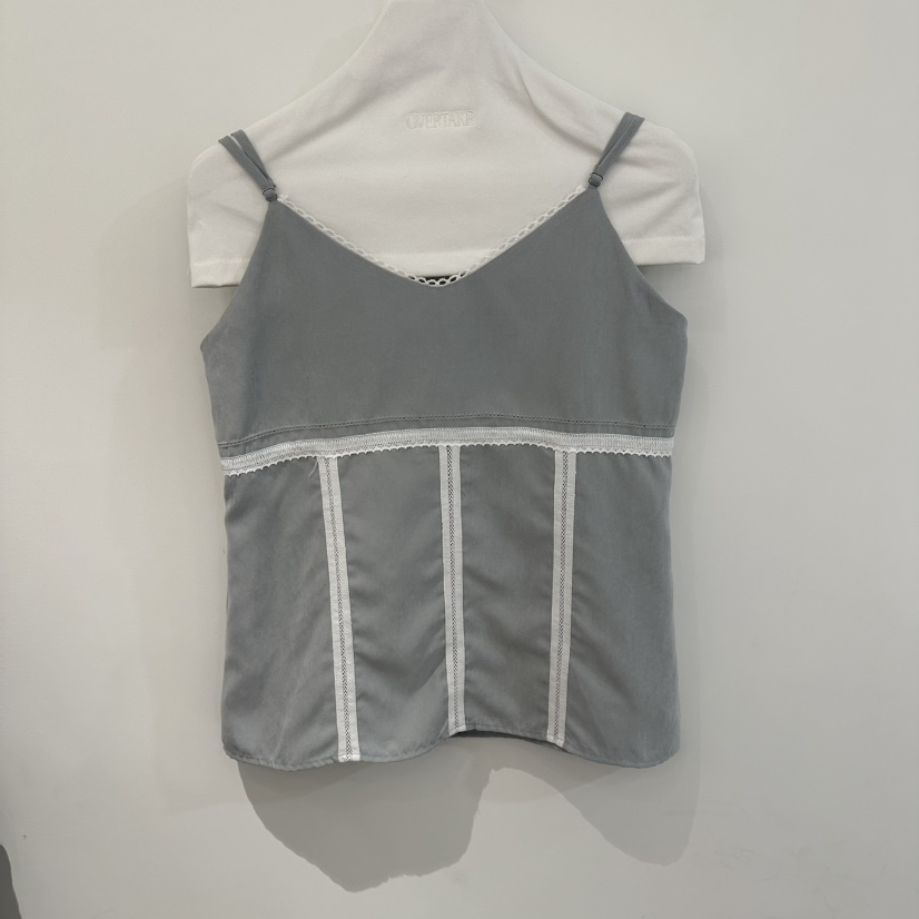 OVERTAKE韓國東大門代購女裝新品職業推薦休閑熱賣吊帶背心OVERTAKE吊帶/背心圖色1