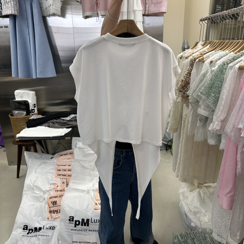 CORNER韓國代購女士新款26夏季26春夏職業時尚熱賣人氣T恤CORNER.302T恤